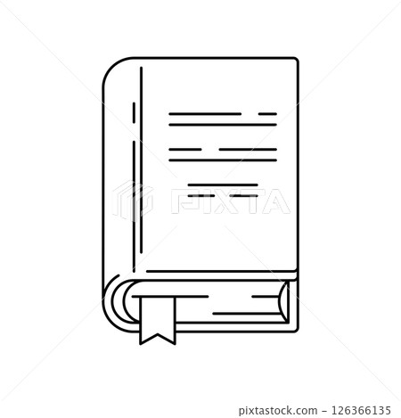 Illustrations of book. Image for education and school. 126366135