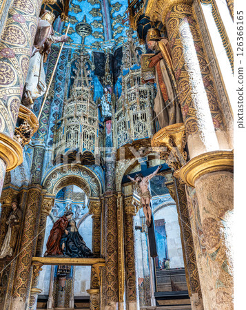 The Charola of the Convent of Christ, magnificent Knights Templar architecture at Tomar in Portugal The Charola of the Convent of Christ, magnificent Knights Templar architecture at Tomar in Portugal 126366165