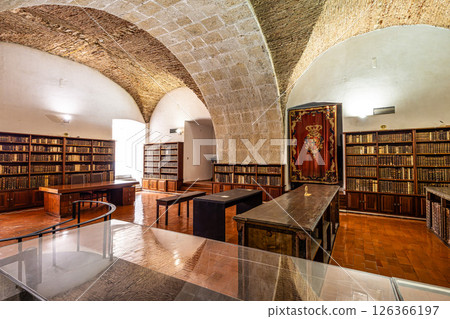 Coimbra, Portugal - Mar 14, 2025: The Johannine Library, Biblioteca Joanina in the University of Coimbra, Portugal 126366197