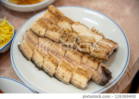 Korean BBQ food. Grilled eel 126369408