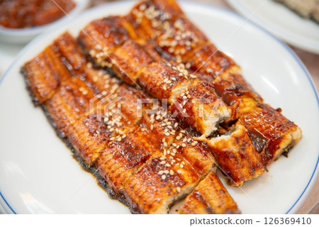 Korean BBQ food. Grilled eel Korean BBQ food. Grilled eel 126369410