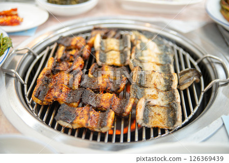 Korean BBQ food. Grilled eel Korean BBQ food. Grilled eel 126369439