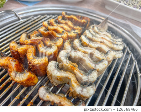 Korean BBQ food. Grilled eel 126369466