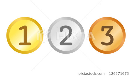 Ranking medal icon set 126371673
