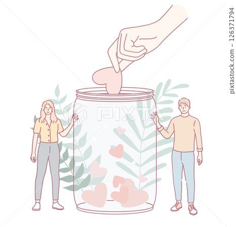 Creating a Love Jar An Endearing Symbol of Connection, Warmth, and Affection Between Souls Creating a Love Jar An Endearing Symbol of Connection, Warmth, and Affection Between Souls 126371794