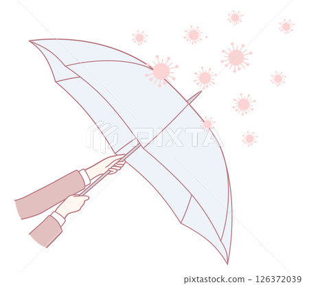A Protective Umbrella That Shields Against Viruses and Germs for Better Health and Safety 126372039