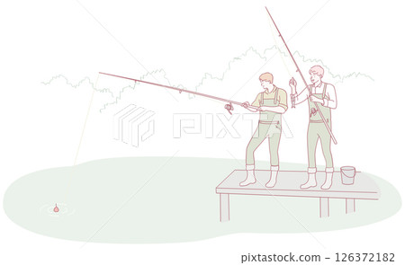 It was a Relaxed Fishing Day on the Dock with wonderful Friends, enjoying every moment 126372182