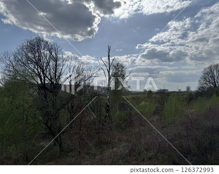 Urban Edge Under a Dramatic Sky 126372993