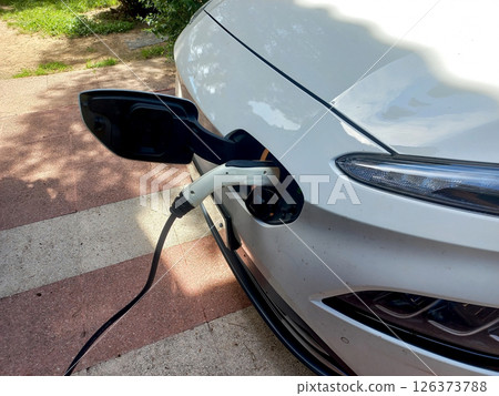 Electric vehicle charging station concept for sustainable transportation design 126373788
