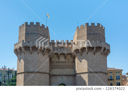 Medieval Serranos Towers Gate, Valencia Medieval Serranos Towers Gate, Valencia 126374022