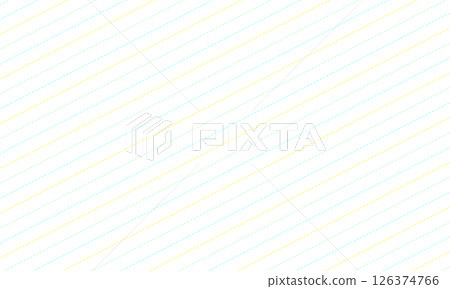 A refreshing background with diagonally slanted dashed lines in yellow, blue and green 126374766