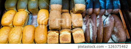 Rye brown bread Rye brown bread 126375462
