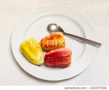 Peeled prickly pears (opuntia) ready to eat Peeled prickly pears (opuntia) ready to eat 126375598