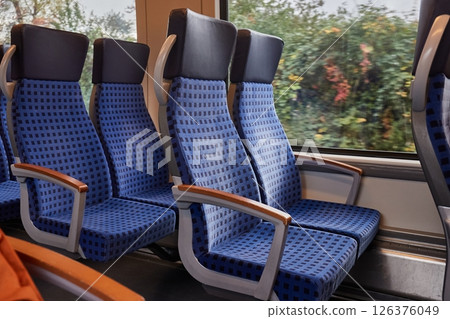 Passenger Train interior Passenger Train interior 126376049