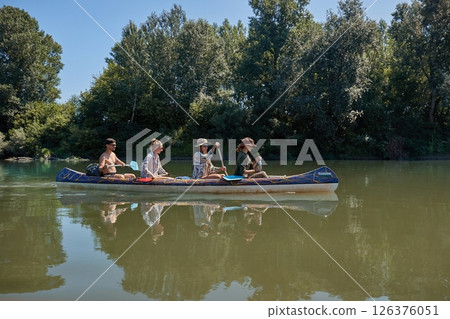 Canoe tour river swim 126376051