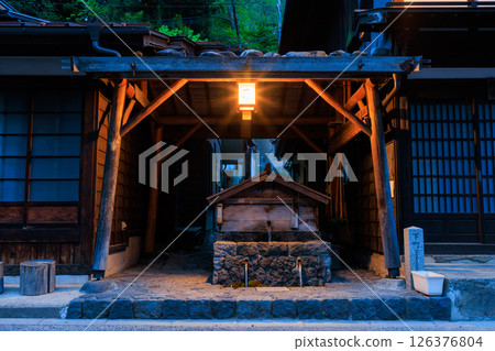 長野縣鹽尻市奈良井宿中山道之夜 長野縣鹽尻市奈良井宿中山道之夜 126376804