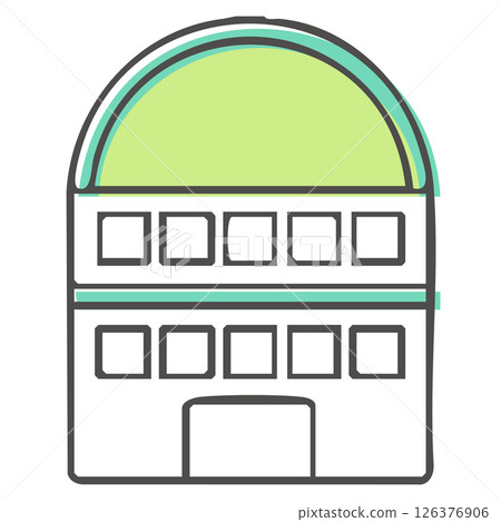 健身房和運動俱樂部的插圖 - 簡單可愛的手繪插圖 126376906