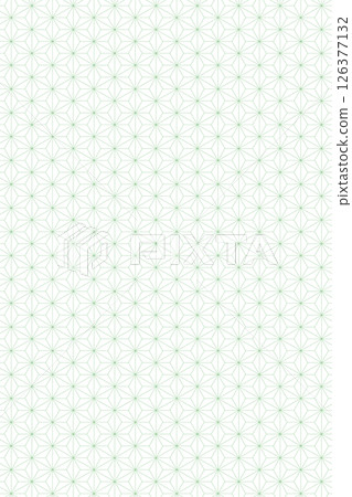 Japanese pattern hemp leaf background, yellow-green, spring young leaf color, simple illustration Japanese pattern hemp leaf background, yellow-green, spring young leaf color, simple illustration 126377132