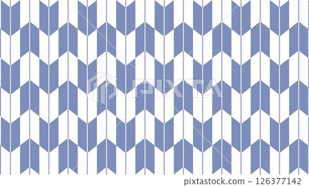Japanese pattern background illustration of Yagasuri motif - simple kimono pattern in dull blue Japanese pattern background illustration of Yagasuri motif - simple kimono pattern in dull blue 126377142