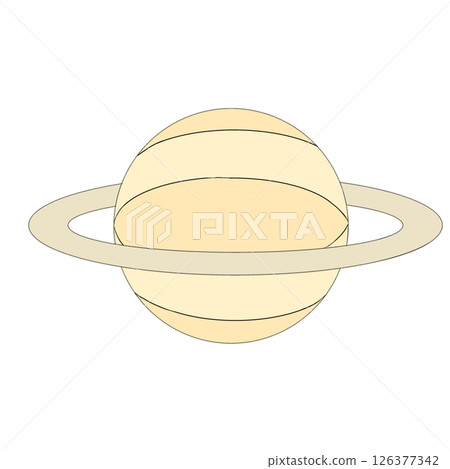 簡單的行星土星 126377342