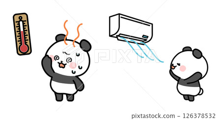 Panda Heatstroke Prevention Cooling Set Panda Heatstroke Prevention Cooling Set 126378532