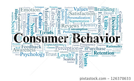 Consumer Behavior Word Cloud. Key Insights on Purchase Decisions and Influence Consumer Behavior Word Cloud. Key Insights on Purchase Decisions and Influence 126378633