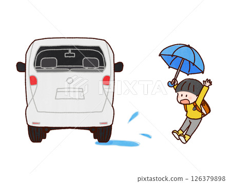 兒童雨水坑驚喜 126379898