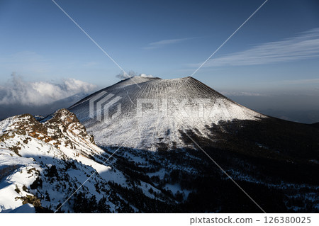 Mount Asama: Snowy mountain scenery Mount Asama: Snowy mountain scenery 126380025