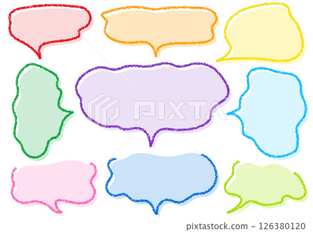 Crayon material hand-drawn balloon set 126380120