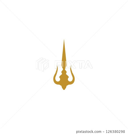 Trident Logo Template vector icon 126380298