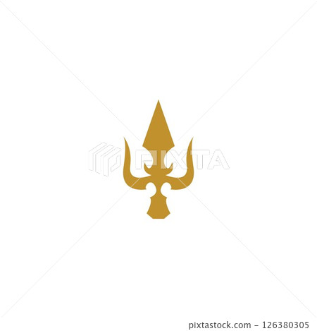 Trident Logo Template vector icon 126380305