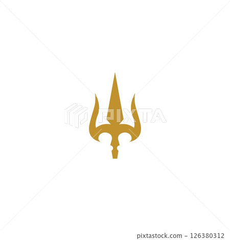 Trident Logo Template vector icon 126380312