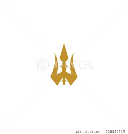 Trident Logo Template vector icon 126380315