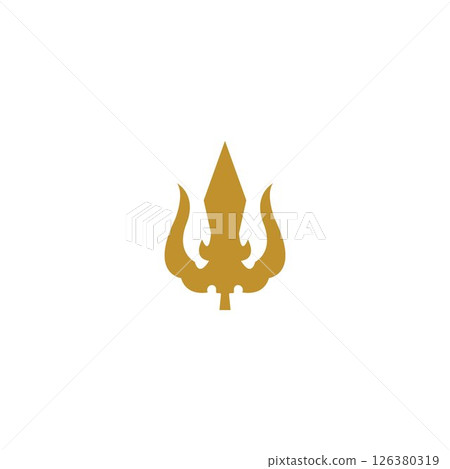 Trident Logo Template vector icon 126380319