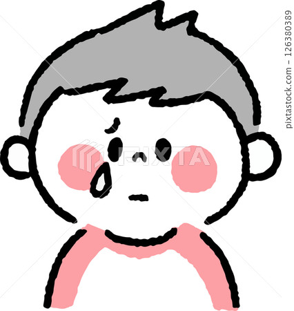 一個哭泣的男孩 126380389