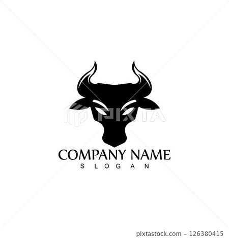 Bull horn logo and symbol template icons app Bull horn logo and symbol template icons app 126380415