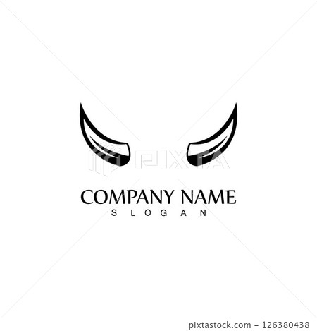 Bull horn logo and symbol template icons app Bull horn logo and symbol template icons app 126380438
