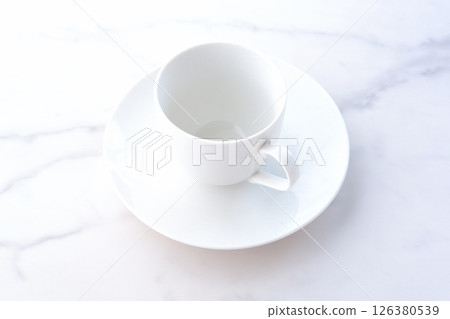 白色咖啡杯碟套裝 白色咖啡杯碟套裝 126380539