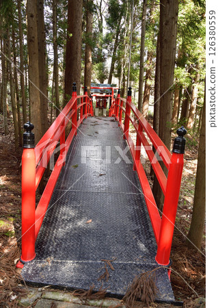 拍攝北海道函館高山稻荷神社的春季風景 126380559