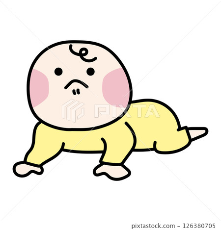 寶寶努力嘗試坐起來 126380705