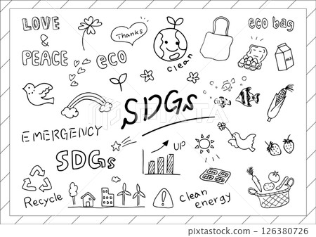 SDGs Analog Material Collection 126380726