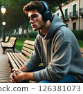 男人聽音樂 126381073