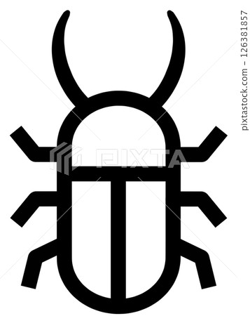 鍬蟲圖標 鍬蟲圖標 126381857