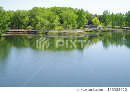 備北丘陵公園國金池景觀 備北丘陵公園國金池景觀 126382020