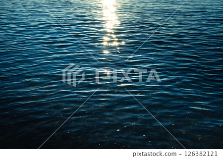 Dark ocean in early morning, dark blue waves with reflection,Backgrounds or marine themes Dark ocean in early morning, dark blue waves with reflection,Backgrounds or marine themes 126382121