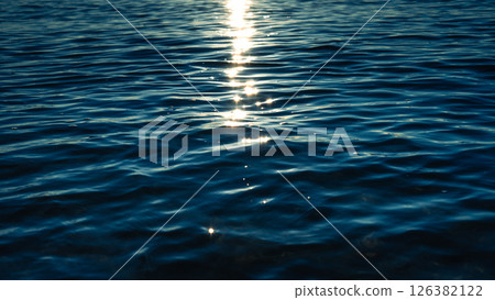 Dark ocean in early morning, dark blue waves with reflection,Backgrounds or marine themes Dark ocean in early morning, dark blue waves with reflection,Backgrounds or marine themes 126382122
