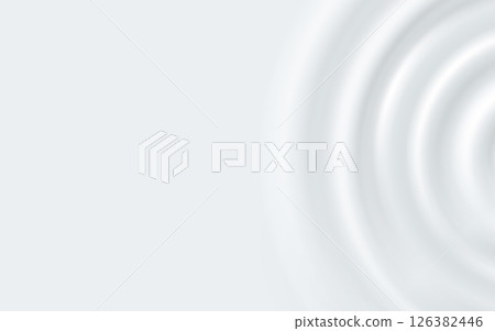 Milk ripple wave or cream splash background with drop circles, realistic vector effect. Milk ripples with waves of milky cream or yogurt from drop drip motion texture on surface in top view background Milk ripple wave or cream splash background with drop circles, realistic vector effect. Milk ripples with waves of milky cream or yogurt from drop drip motion texture on surface in top view background 126382446