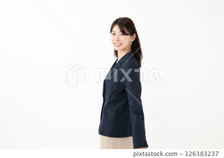 A young woman with a smile A young woman with a smile 126383237