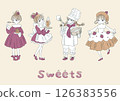 Retro Girl (Sweets, Pastry Chef, Waitress) 126383556