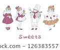 Retro Girl (Sweets, Pastry Chef, Waitress) 126383557